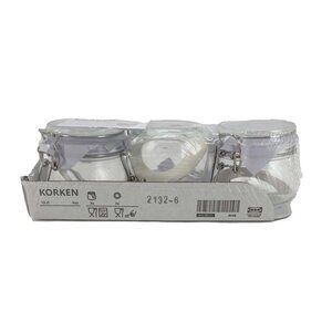 IKEA | Korken Air-Tight Food Jars | Sealable Lid | Multi-Purpose | 3 Pack **NEW